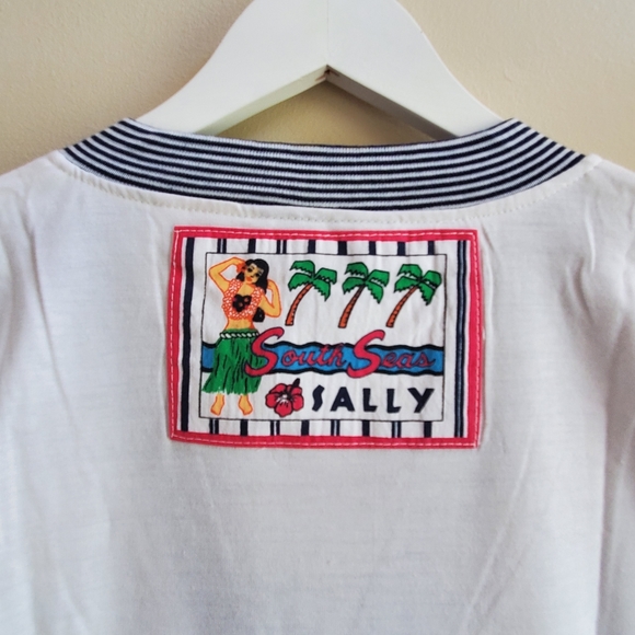 NWT Vintage Gitano button up Cardigan Contrast stripes patter sleeve Medium Size - Picture 6 of 10